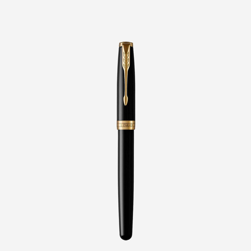 Bút bi ký tên Parker Sonnet Black Lacquer GT Rollerball Pen 1931496 cao cấp